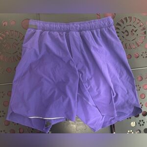 Men’s Purple Lululemon Surge Short w/liner size Small